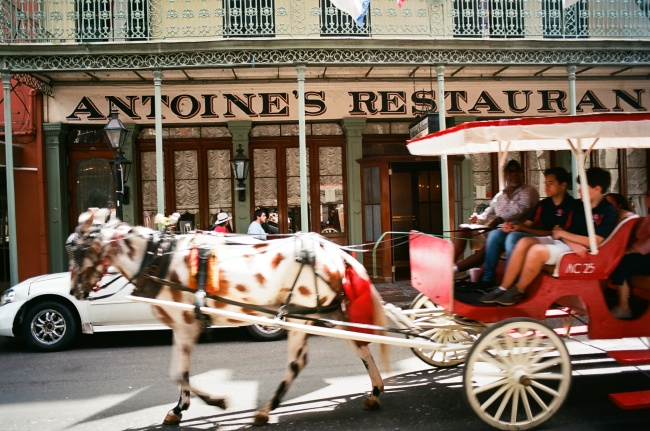 Carriage in front of Antoine's